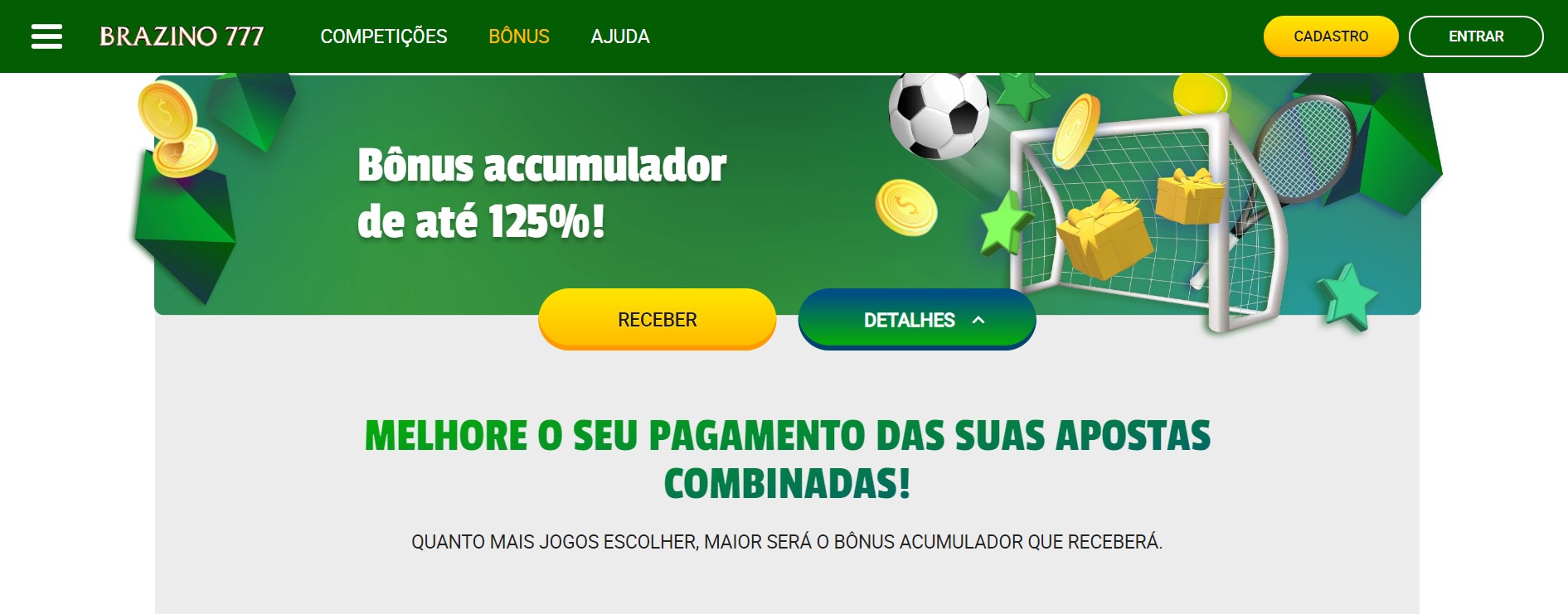 Bônus e promoções para apostas esportivas